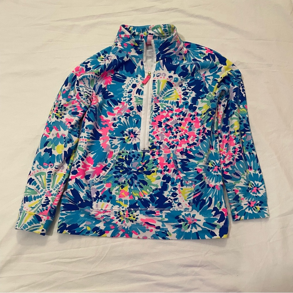 Girls Lilly Pulitzer size XL (12/14) popover 3/4 zip